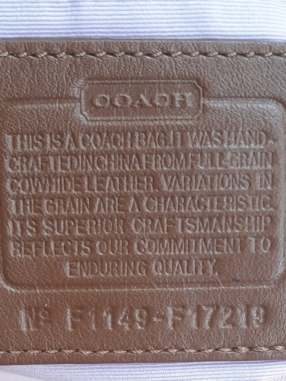 Vintage Coach F17219 Soho Lynn Hobo Shoulder Bag Brown Leather